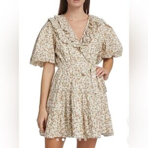 En Saison Cream Floral Mini Dress